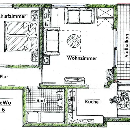 Appartamento Fewos Haus Rebstock